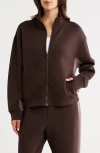 Z By Zella Whisper Stripe Scuba Knit Track Jacket