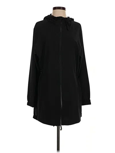 Pre-owned Z By Zella Zip Up Hoodie In Black