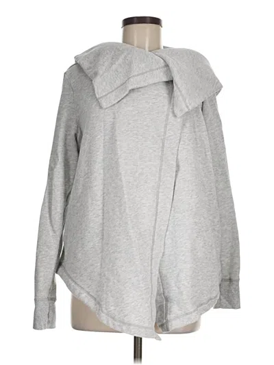Pre-owned Z By Zella Zip Up Hoodie In Gray