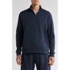 Z By Zella Zone French Terry Quarter Zip In Blue