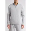 Z By Zella Zone French Terry Quarter Zip In Gray