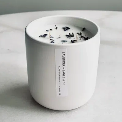 Z Candles 12 oz Lavender + Sage 2-wick Scented Jar Candle In White