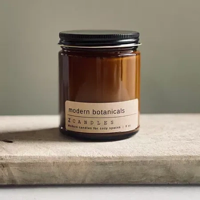 Z Candles 8 oz Modern Botanicals Single Wick Scented Jar Candle In Pink