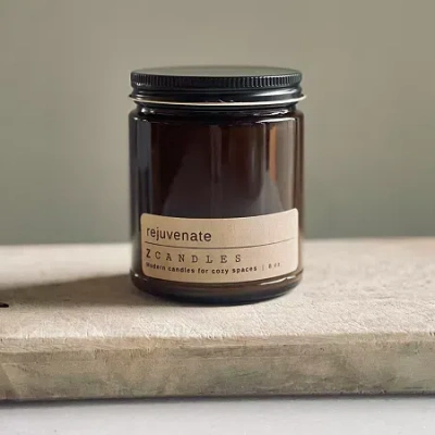 Z Candles 8 oz Rejuvenate Single Wick Scented Jar Candle In Orange