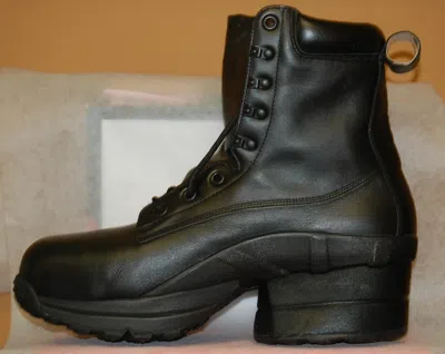 Pre-owned Z-coil Prime Ct Fw-k6001 Women's Black Leather Size 8 Safety Toe Ds