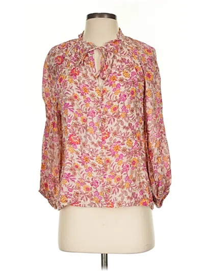 Pre-owned Z Supply 3/4 Sleeve Blouse In Pink