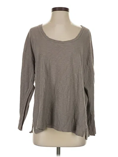 Pre-owned Z Supply 3/4 Sleeve T-shirt In Gray