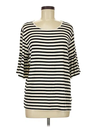 Pre-owned Z Supply 3/4 Sleeve T-shirt In Ivory