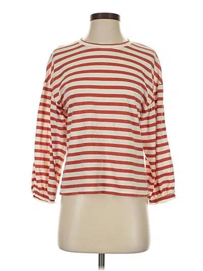 Pre-owned Z Supply 3/4 Sleeve T-shirt In Red