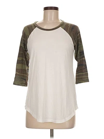 Pre-owned Z Supply 3/4 Sleeve T-shirt In White