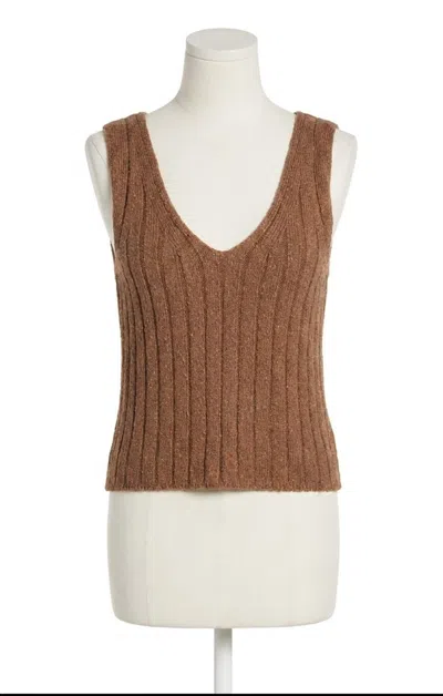 Z Supply Acadia Sweater Tank In Palo Santo In Brown