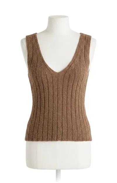 Z Supply Acadia Sweater Tank Top In Palo Santo In Multi