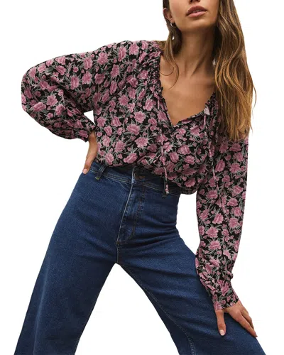 Z Supply Adella Floral Top In Pink