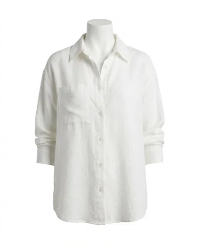 Z Supply Alfie Button Up Shirt In White