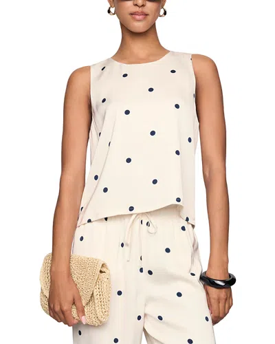 Z Supply Alice Dot Sleeveless Top In Neutral