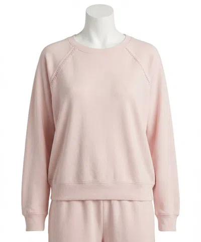 Z Supply All Around French Terry Sweatshirt In Washed Pink
