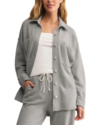Z Supply All Day Knit Jacket In Gray