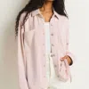 Z SUPPLY ALL DAY KNIT JACKET IN ROSE