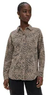Z Supply All Day Leopard Jacket Desert Tan In Brown