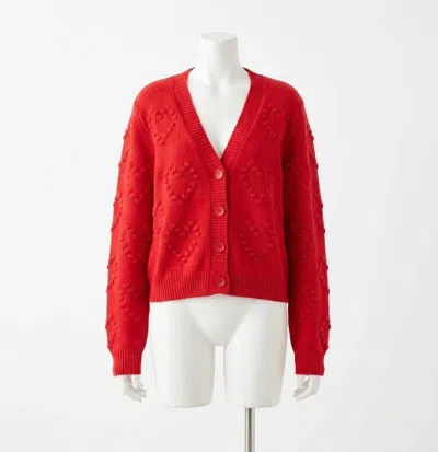 Z Supply All Yours Cardigan Top In Kiss Me Red In Multi
