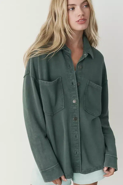 Z Supply All-day 100% Cotton Jacket In Green