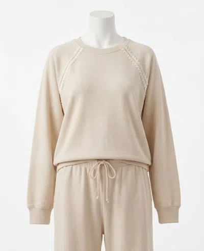 Z Supply Allie All Around Sweatshirt In Natural In White