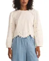 Z Supply Ambroise Linen-blend Top In Gray