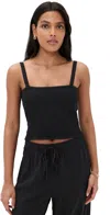 Z Supply Amelie Linen Tank Black