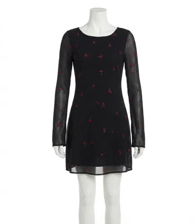 Z Supply Ampbell Rio Floral Mini Dress In Black