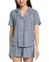 Z Supply Amy Gingham Top In Blue