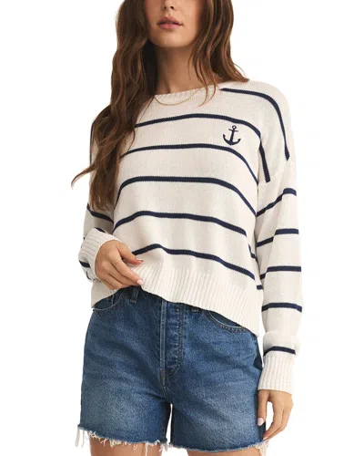 Z Supply Anchors Away Sweater In White
