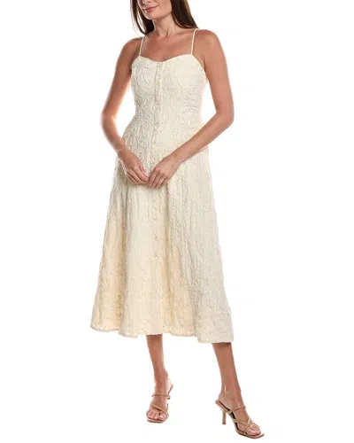 Z Supply Angel Eyes Textured Midi Dress In Neutral