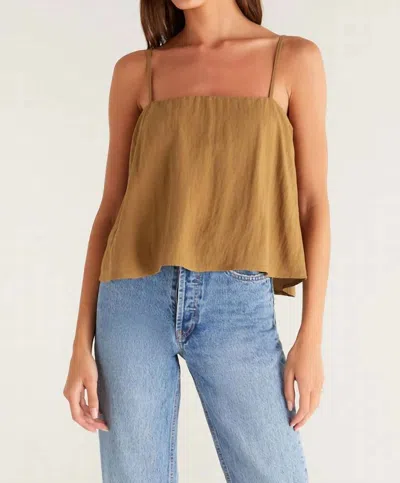 Z Supply Annie Tank In Camel In Brown