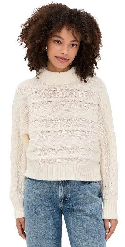 Z Supply Arctic Cable Sweater Warm White In Neutral