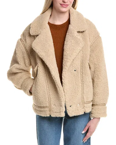 Z Supply Ari Sherpa Coat In Neutral