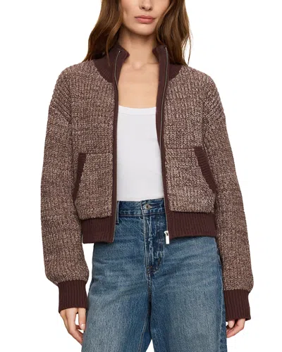 Z Supply Ashford Zip Front Cardigan In Brown