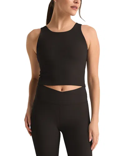 Z Supply Aspen Rib Longline Top In Black
