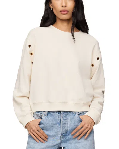 Z Supply Axel Cotton Grommet Sweatshirt In Neutral