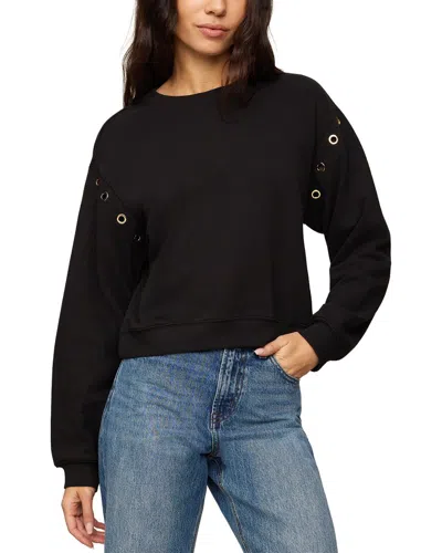Z Supply Axel Grommet Sweatshirt In Black