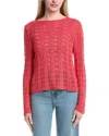 Z Supply Azura Crochet Sweater In Red