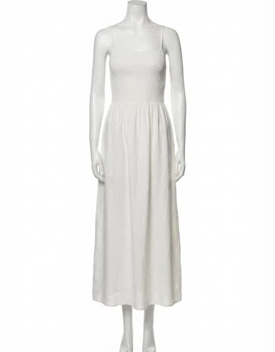 Z Supply Bayside Linen Maxi Dress In White