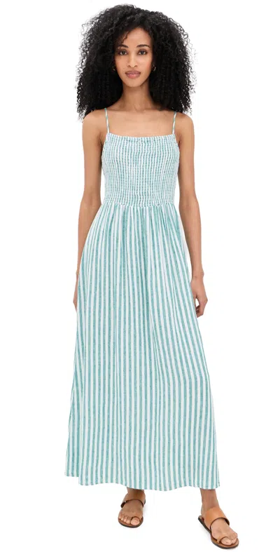 Z Supply Bayside Striped Dress La Palma In Blue