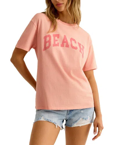 Z Supply Beach Boyfriend T-shirt In Pink