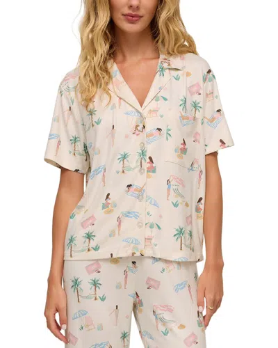 Z Supply Beach Days Pj Top In Black