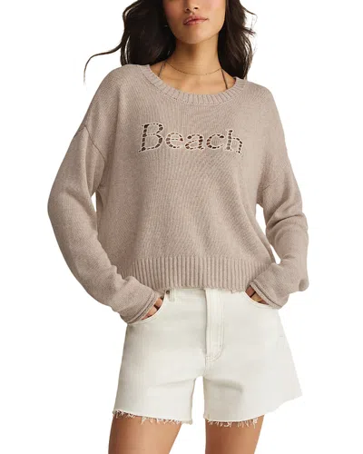Z Supply Beach Embroidered Sweater In Neutral