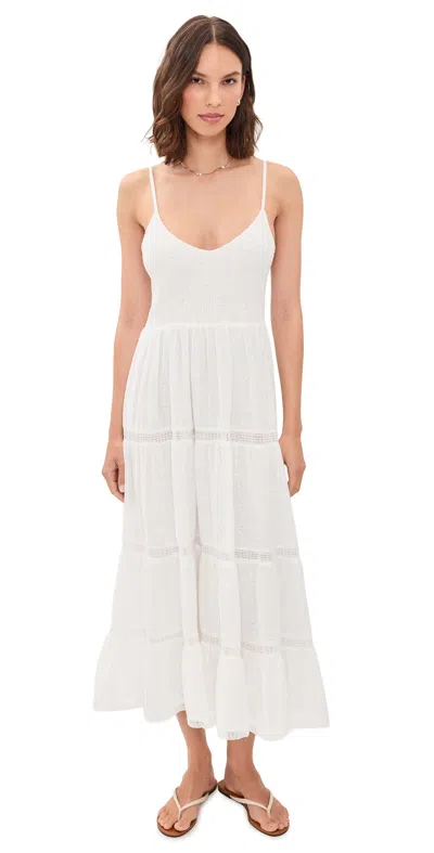 Z Supply Behati Eyelet Midi Dress In White