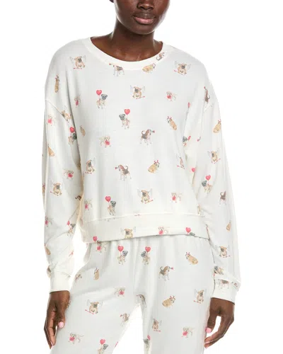 Z Supply Bisous Love Pup Top In White