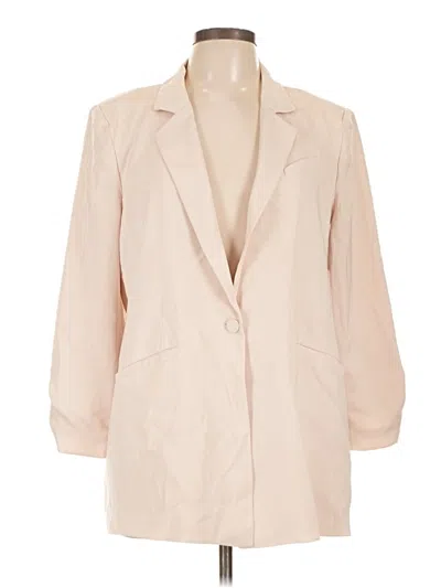 Pre-owned Z Supply Blazer Jacket In Tan