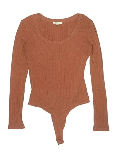 Pre-owned Z Supply Bodysuit In Brown