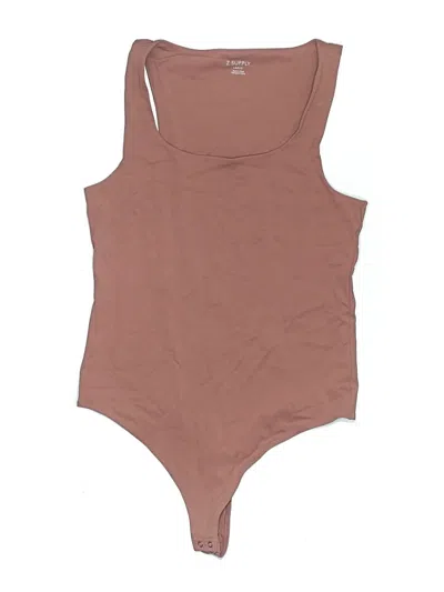 Pre-owned Z Supply Bodysuit In Brown